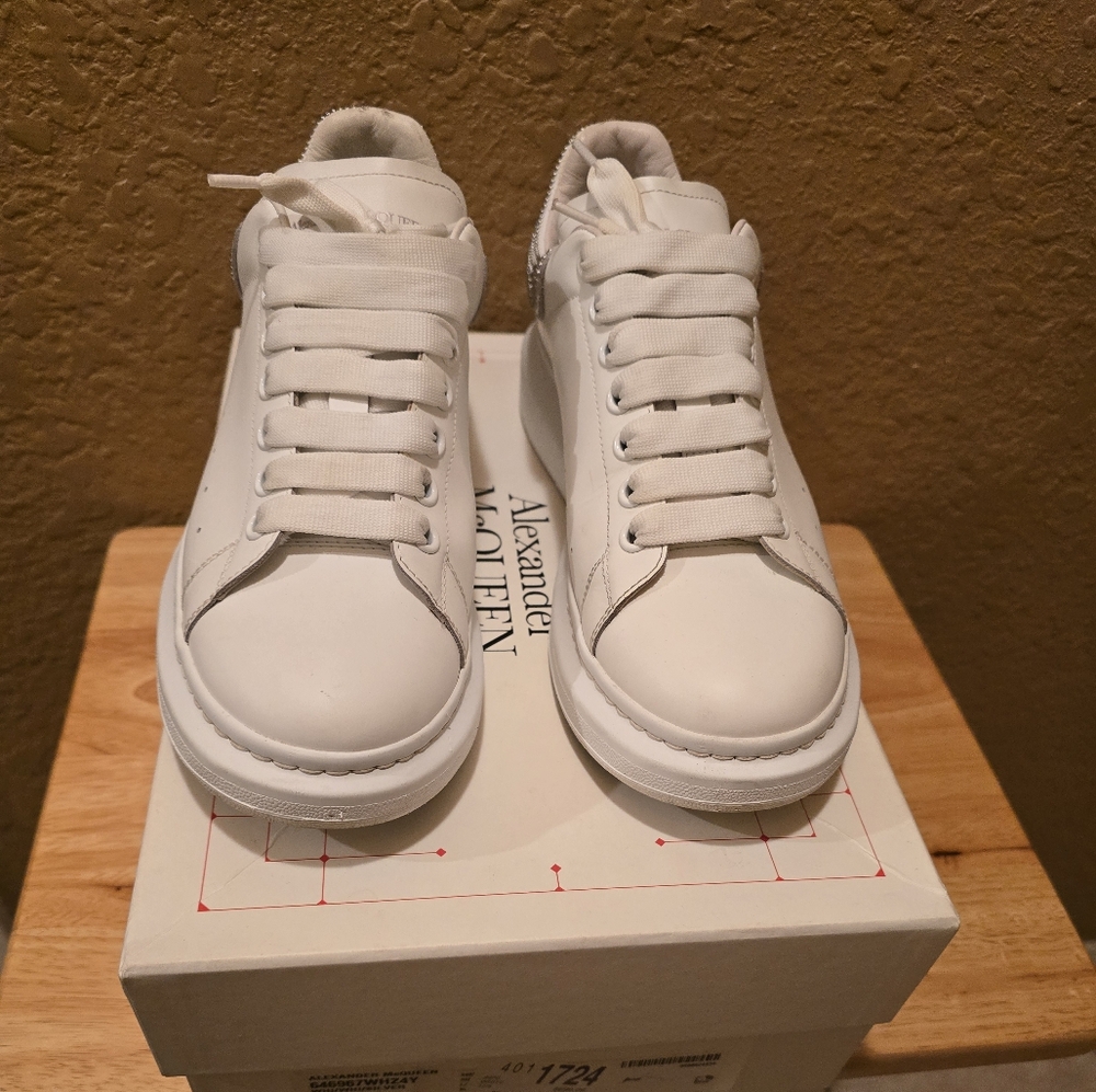 Alexander McQueen White / Silver Sneakers